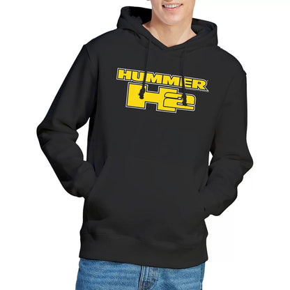 Black - Lifestyle - Hummer Unisex Adult H2 Block Logo Hoodie