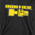 Black - Side - Hummer Unisex Adult H2 Block Logo Hoodie