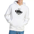 White - Back - Hummer Unisex Adult H3 Stripe Hoodie