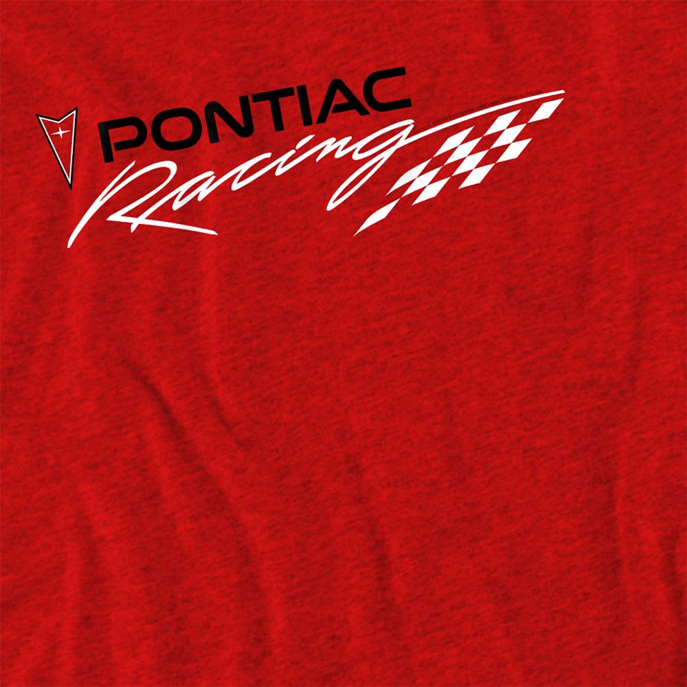 Red - Side - Pontiac Unisex Adult Racing T-Shirt
