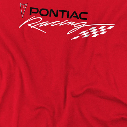 Red - Side - Pontiac Unisex Adult Racing T-Shirt