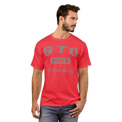 Red - Side - Pontiac Unisex Adult 1965 GTO T-Shirt