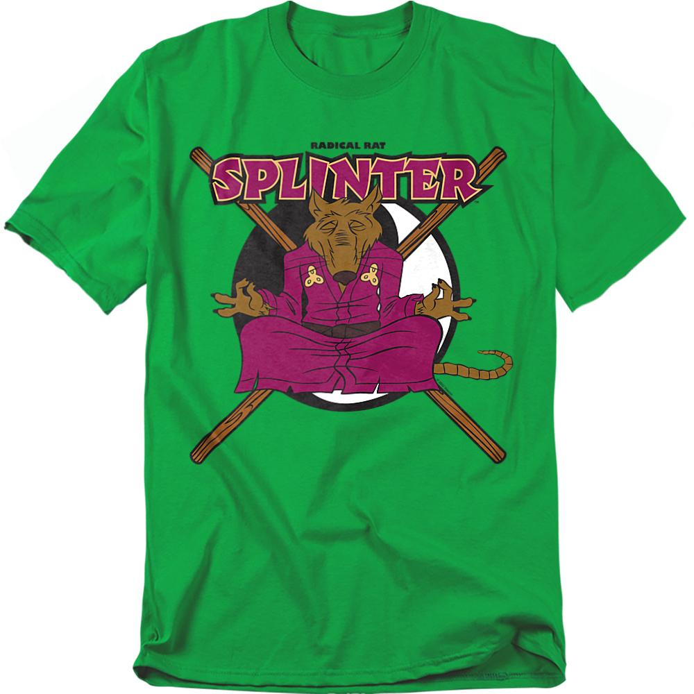 Kelly Green - Front - TMNT Unisex Adult Splinter Splinter T-Shirt