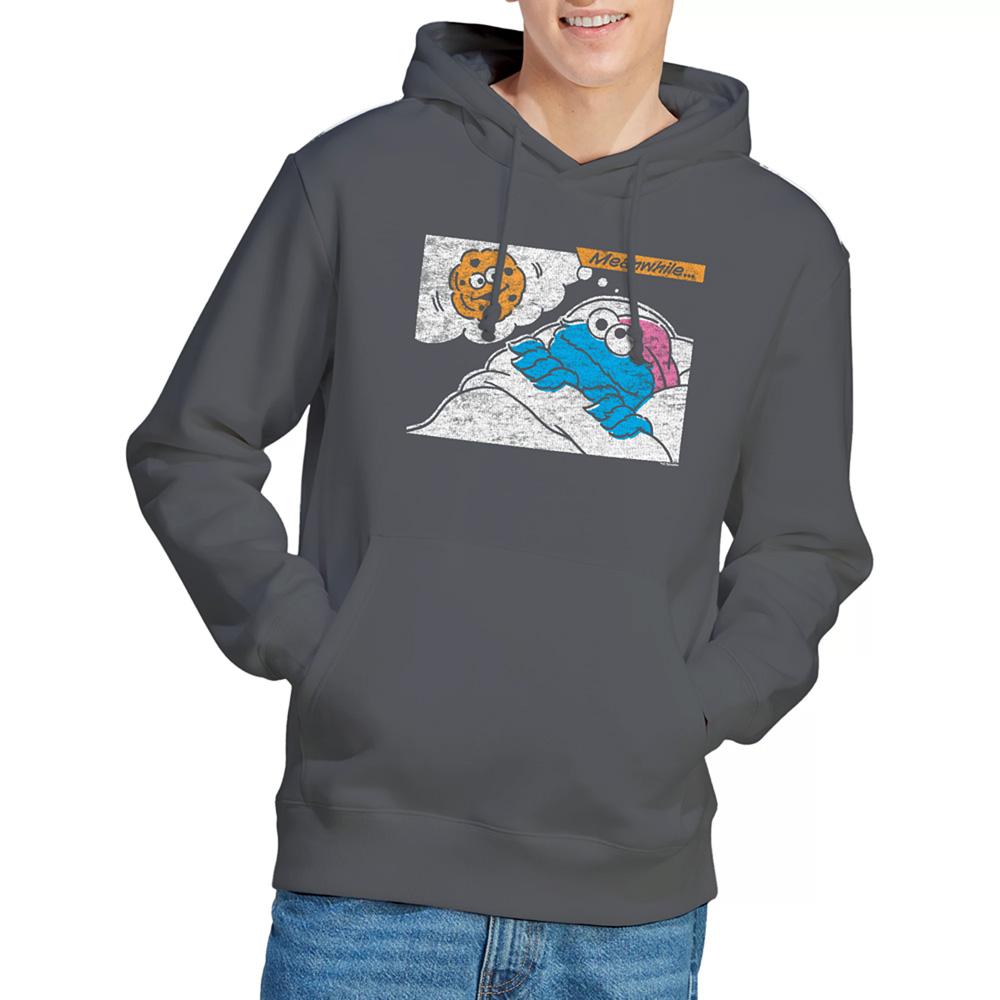 Charcoal - Back - Sesame Street Unisex Adult Meanwhile Hoodie