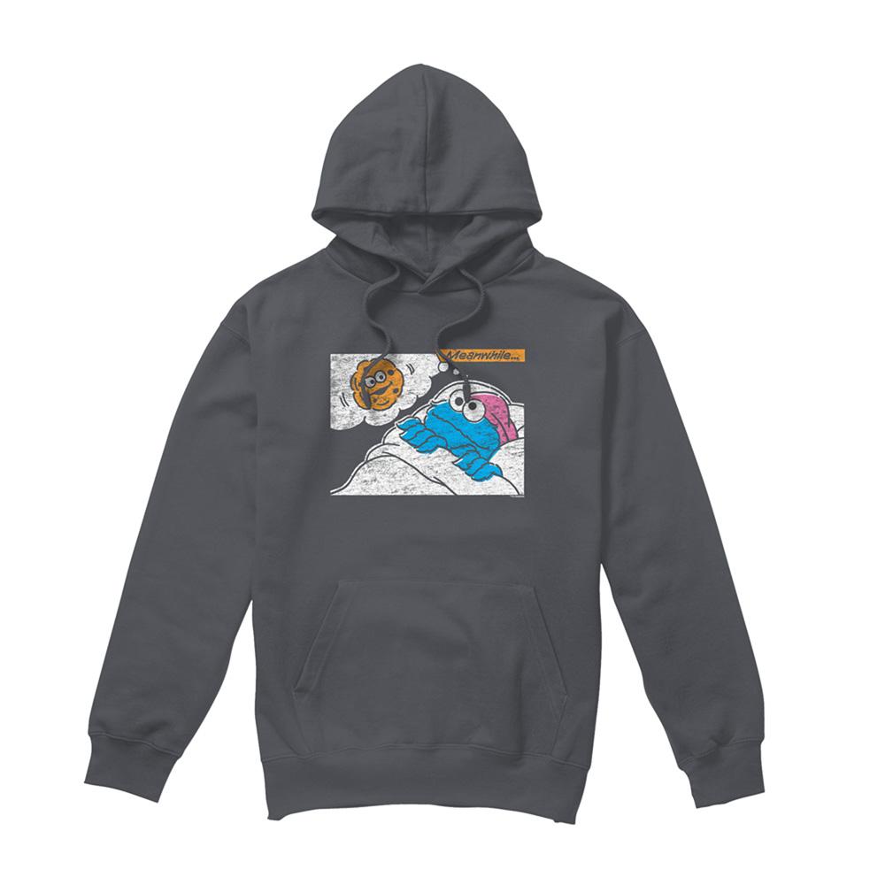 Charcoal - Front - Sesame Street Unisex Adult Meanwhile Hoodie