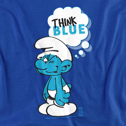 Royal Blue - Back - The Smurfs Unisex Adult Think Blue T-Shirt