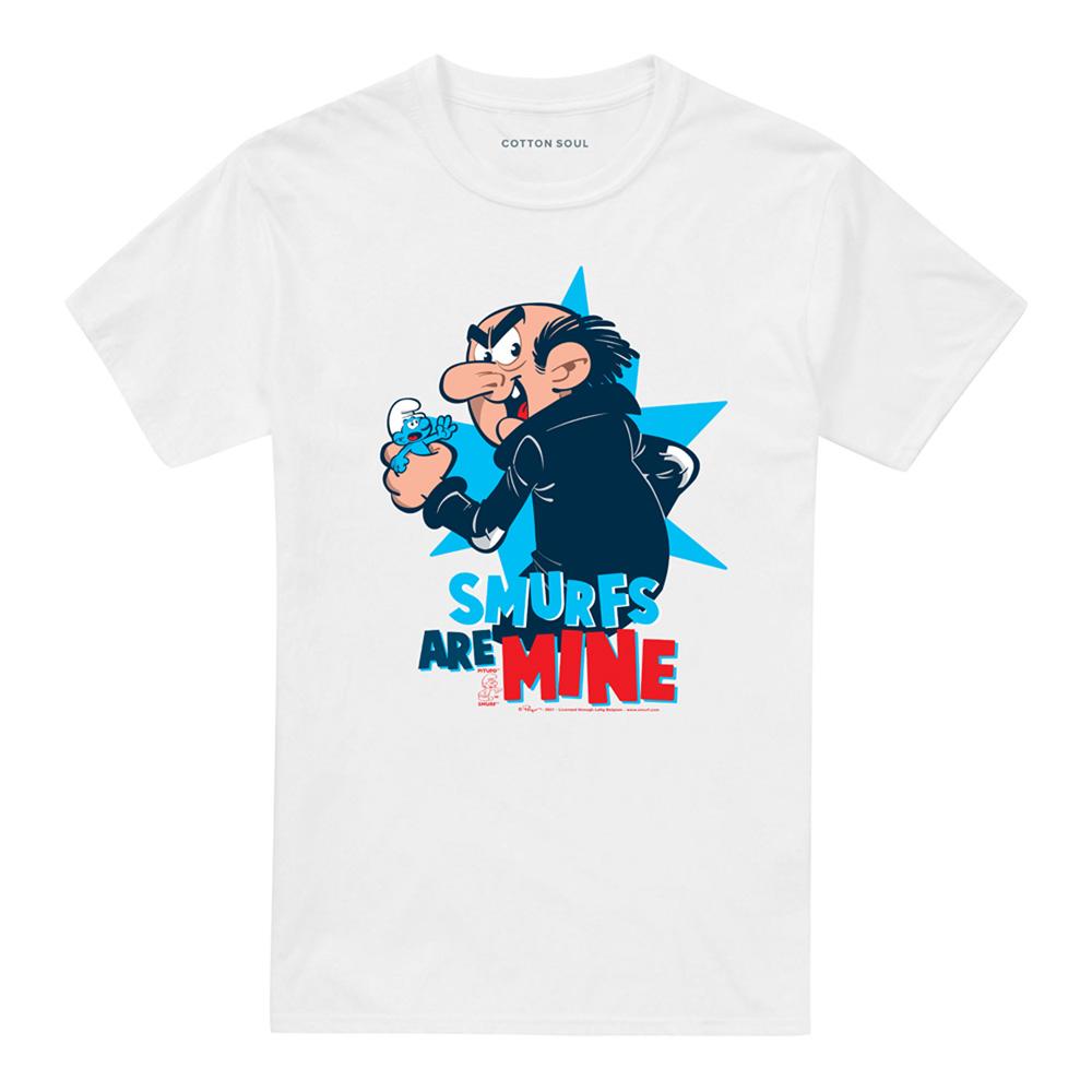 White - Front - The Smurfs Unisex Adult Are Mine Gargamel T-Shirt