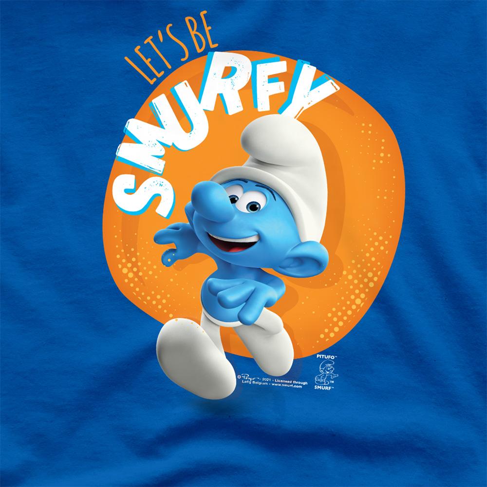 Royal Blue - Side - The Smurfs Unisex Adult Let´S Be Smurfy T-Shirt