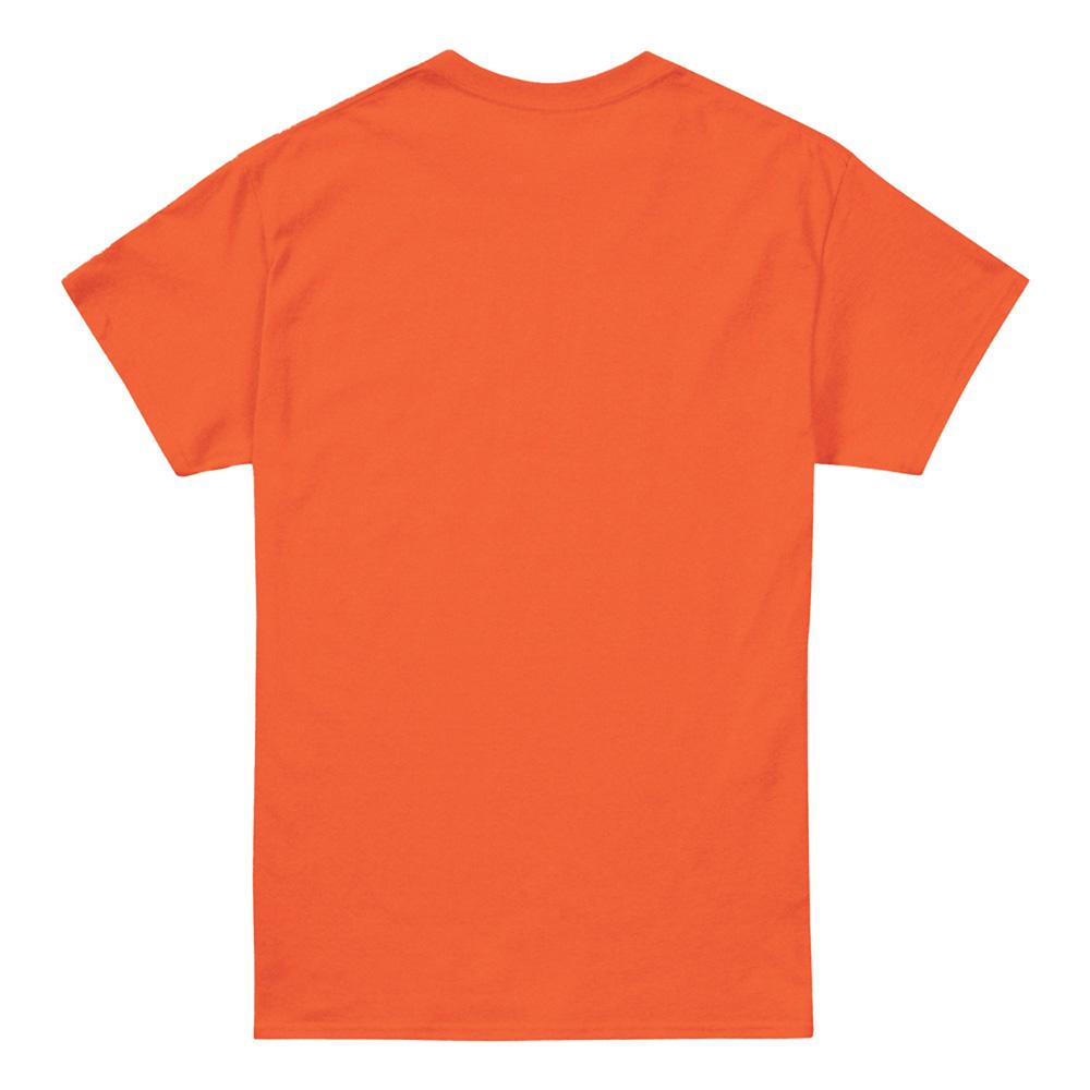 Orange - Back - Pontiac Unisex Adult Ross 1975 Bird T-Shirt