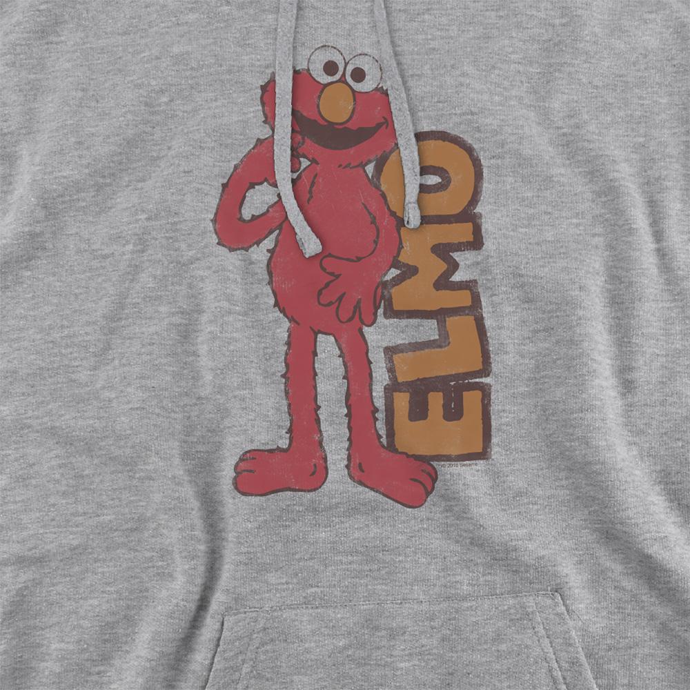 Athletic Heather - Pack Shot - Sesame Street Unisex Adult Elmo Vintage Heather Hoodie
