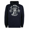 Navy - Front - Gas Monkey Garage Mens Flag Hoodie