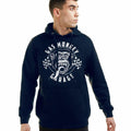 Navy - Side - Gas Monkey Garage Mens Flag Hoodie