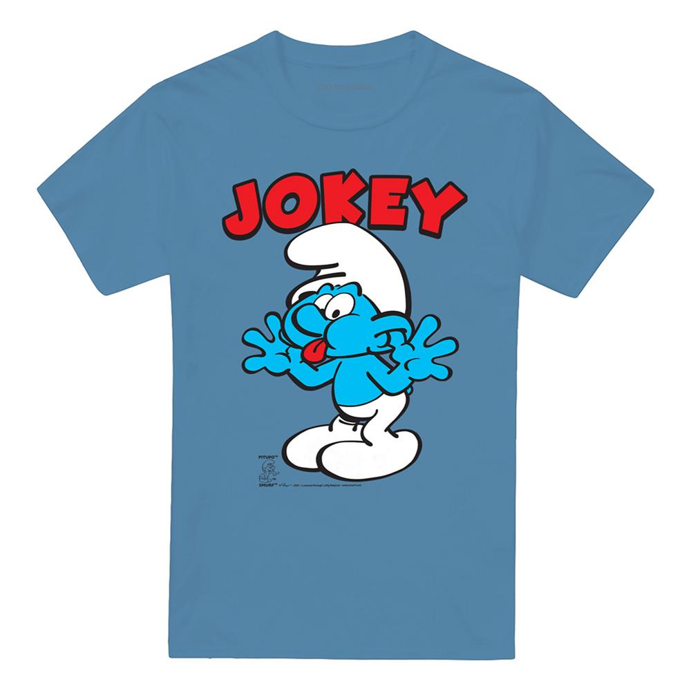 Carolina Blue - Front - The Smurfs Unisex Adult Jokey Smurf T-Shirt