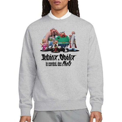 Heather Grey - Side - Asterix Unisex Adult Gauls Together Sweatshirt