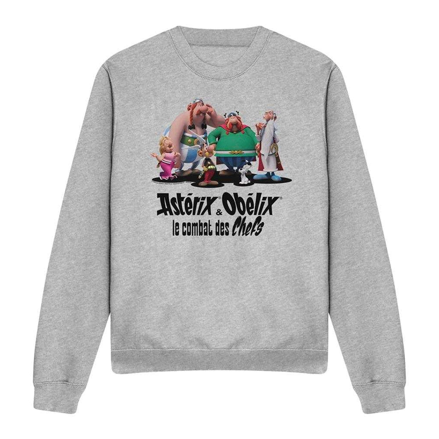Heather Grey - Front - Asterix Unisex Adult Gauls Together Sweatshirt