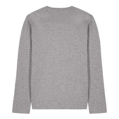 Athletic Heather - Back - Sesame Street Unisex Adult Halftone Heads Long-Sleeved T-Shirt