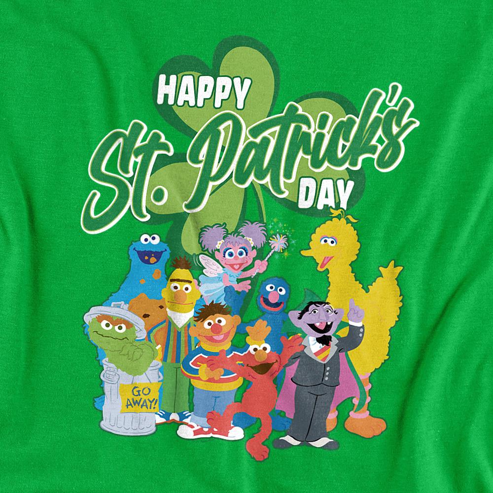 Kelly Green - Back - Sesame Street Unisex Adult Big Bird St Patricks Day T-Shirt