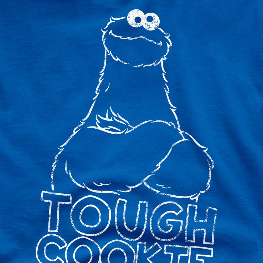 Royal Blue - Side - Sesame Street Unisex Adult Touch Cookie Cookie Monster T-Shirt