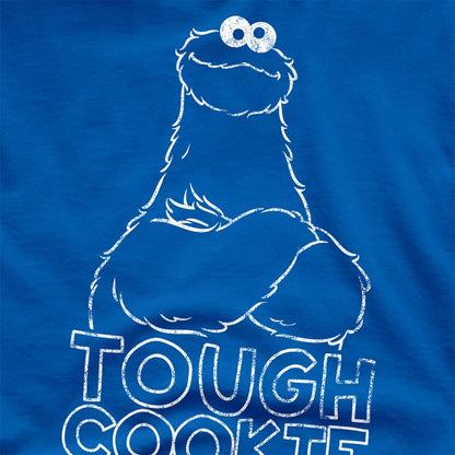 Royal Blue - Side - Sesame Street Unisex Adult Touch Cookie Cookie Monster T-Shirt