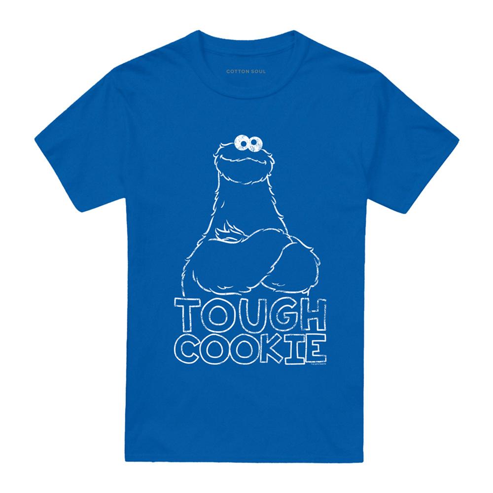Royal Blue - Front - Sesame Street Unisex Adult Touch Cookie Cookie Monster T-Shirt