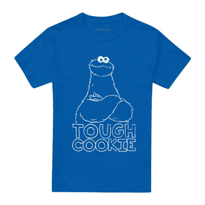 Royal Blue - Front - Sesame Street Unisex Adult Touch Cookie Cookie Monster T-Shirt