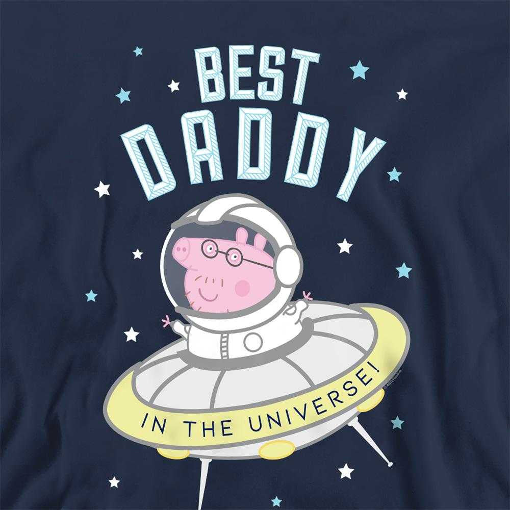 Navy - Pack Shot - Peppa Pig Unisex Adult Best Daddy Pig In The Universe Sweatshirt