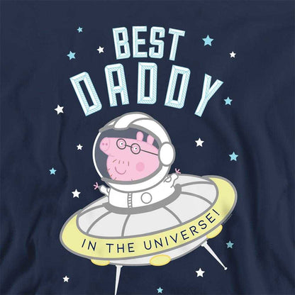 Navy - Pack Shot - Peppa Pig Unisex Adult Best Daddy Pig In The Universe Sweatshirt