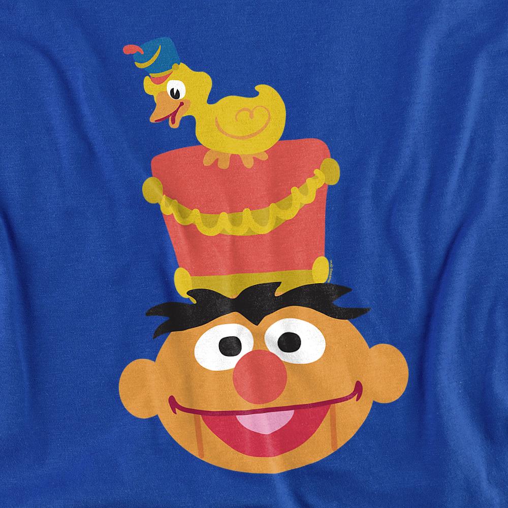 Royal Blue - Front - Sesame Street Unisex Adult Ernie Nutcracker Christmas T-Shirt