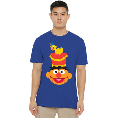 Royal Blue - Side - Sesame Street Unisex Adult Count von Count Nutcracker T-Shirt