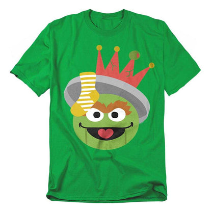 Kelly Green - Front - Sesame Street Unisex Adult Oscar The Grouch Nutcracker Christmas T-Shirt
