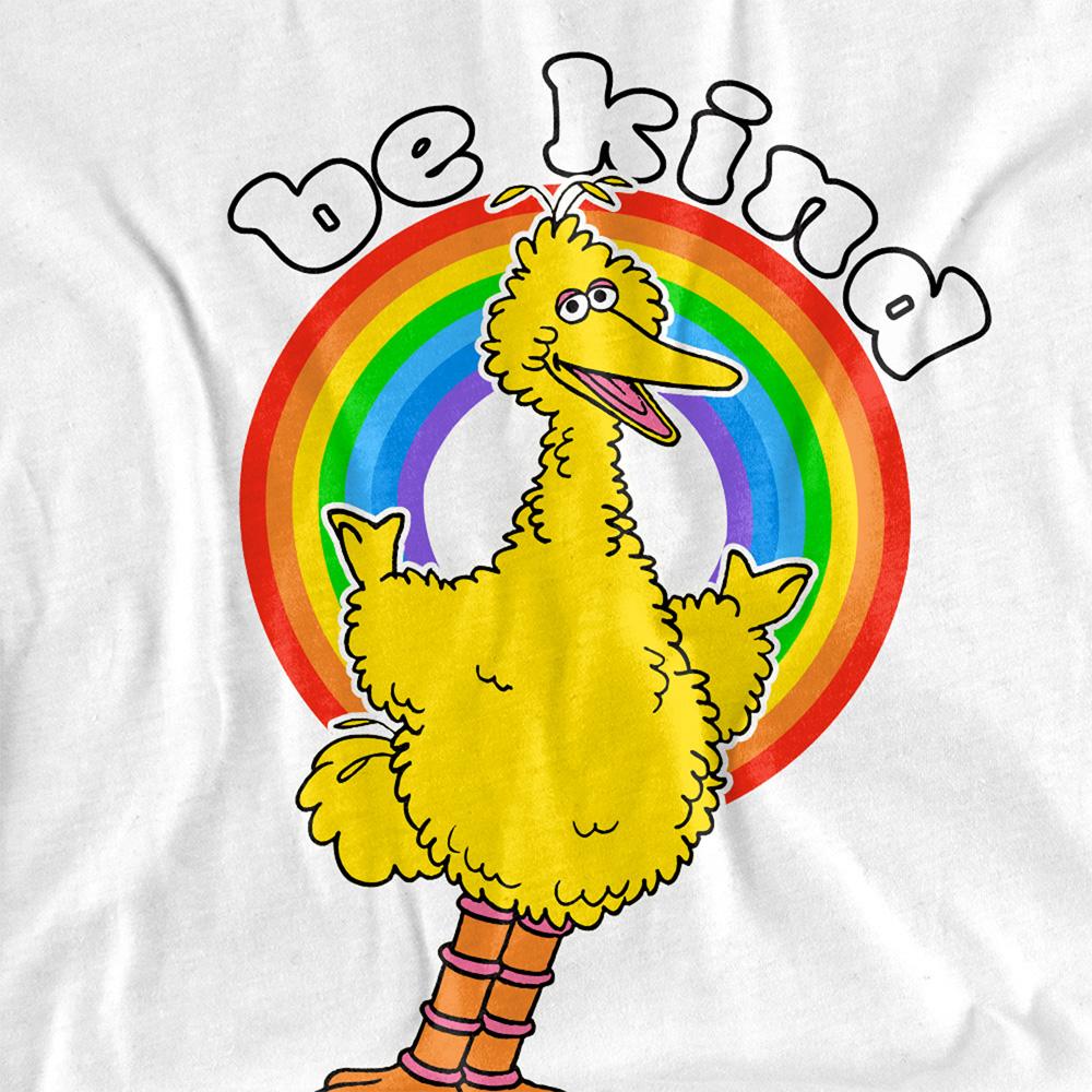 White - Pack Shot - Sesame Street Unisex Adult Be Kind T-Shirt