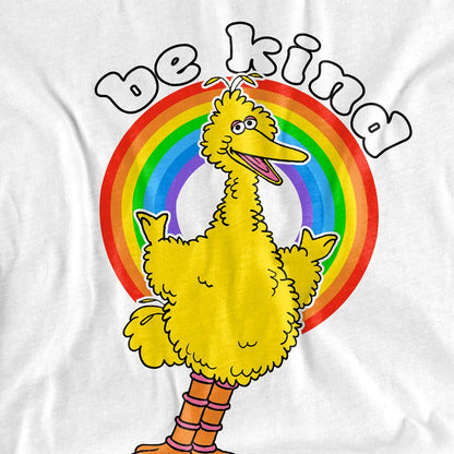 White - Pack Shot - Sesame Street Unisex Adult Be Kind T-Shirt