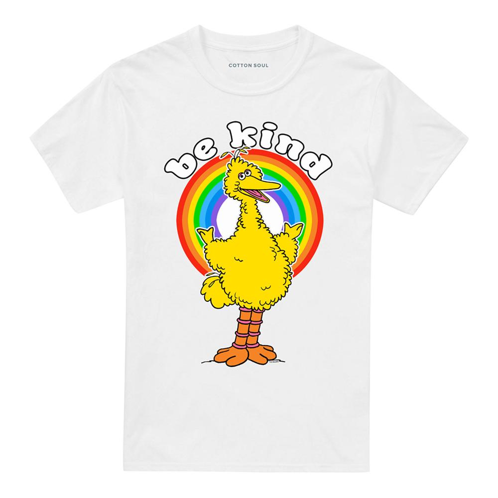 White - Front - Sesame Street Unisex Adult Be Kind T-Shirt