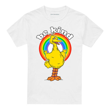 White - Front - Sesame Street Unisex Adult Be Kind T-Shirt