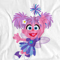 White - Pack Shot - Sesame Street Unisex Adult Furry Friends Forever! Abby Cadabby T-Shirt