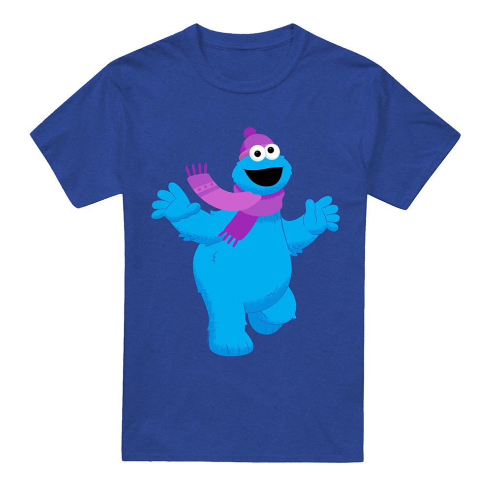 Royal Blue - Back - Sesame Street Unisex Adult Elmo Nutcracker Christmas T-Shirt