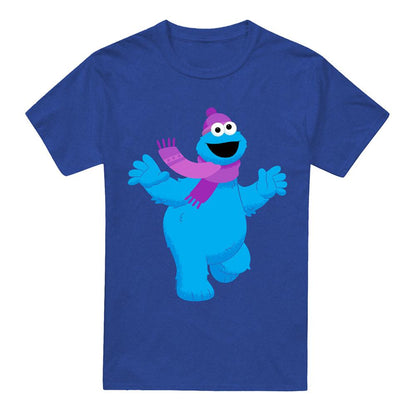 Royal Blue - Back - Sesame Street Unisex Adult Elmo Nutcracker Christmas T-Shirt