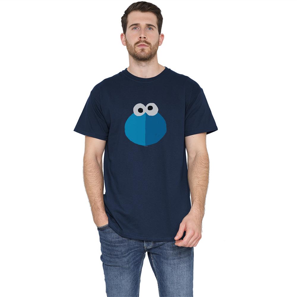 Navy - Side - Sesame Street Unisex Adult Grover T-Shirt