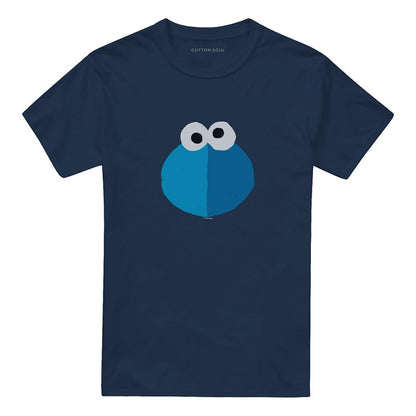 Navy - Front - Sesame Street Unisex Adult Grover T-Shirt