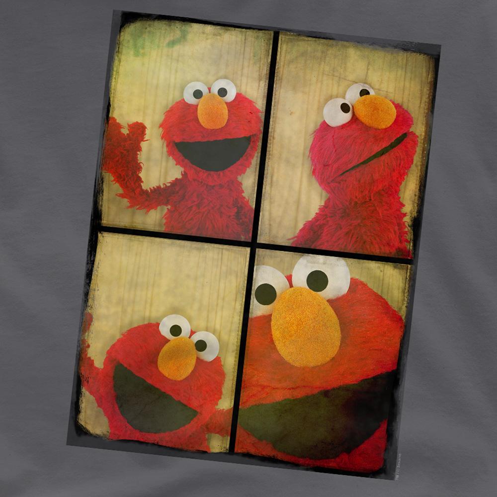 Charcoal - Pack Shot - Sesame Street Unisex Adult Elmo Photobooth T-Shirt