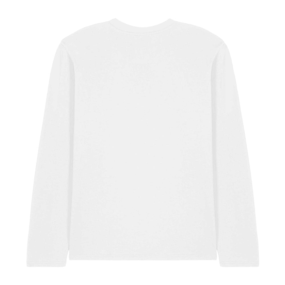White - Back - Sesame Street Unisex Adult Existential Elmo Long-Sleeved T-Shirt
