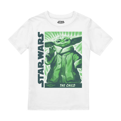 White - Front - Star Wars Childrens-Kids Grogu Tie Dye T-Shirt