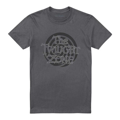 Charcoal - Front - The Twilight Zone Unisex Adult Spiral Logo T-Shirt