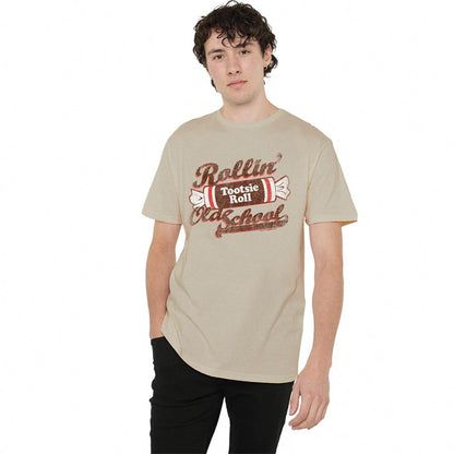 Sand - Side - Tootsie Roll Unisex Adult Old School T-Shirt