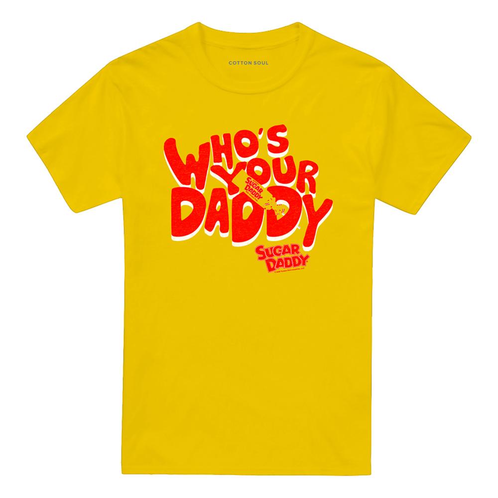 Yellow - Front - Tootsie Roll Unisex Adult Whos Your Daddy T-Shirt