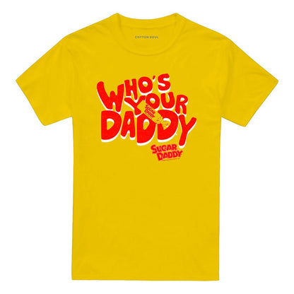 Yellow - Front - Tootsie Roll Unisex Adult Whos Your Daddy T-Shirt