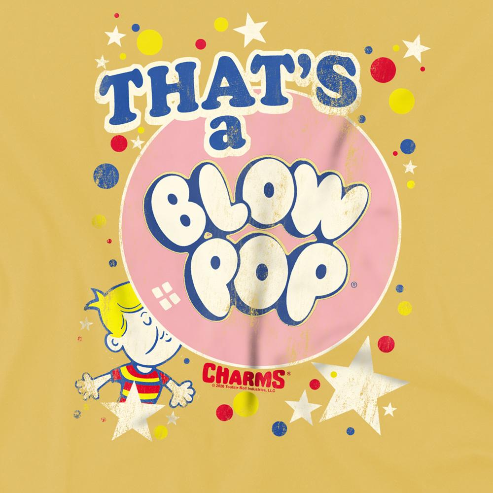 Banana Yellow - Side - Tootsie Roll Unisex Adult Thats A Blow Pop T-Shirt