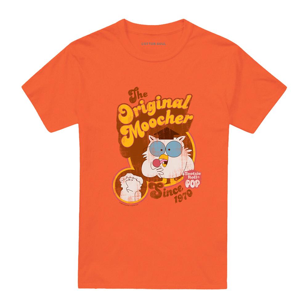 Orange - Front - Tootsie Roll Unisex Adult Original Moocher T-Shirt