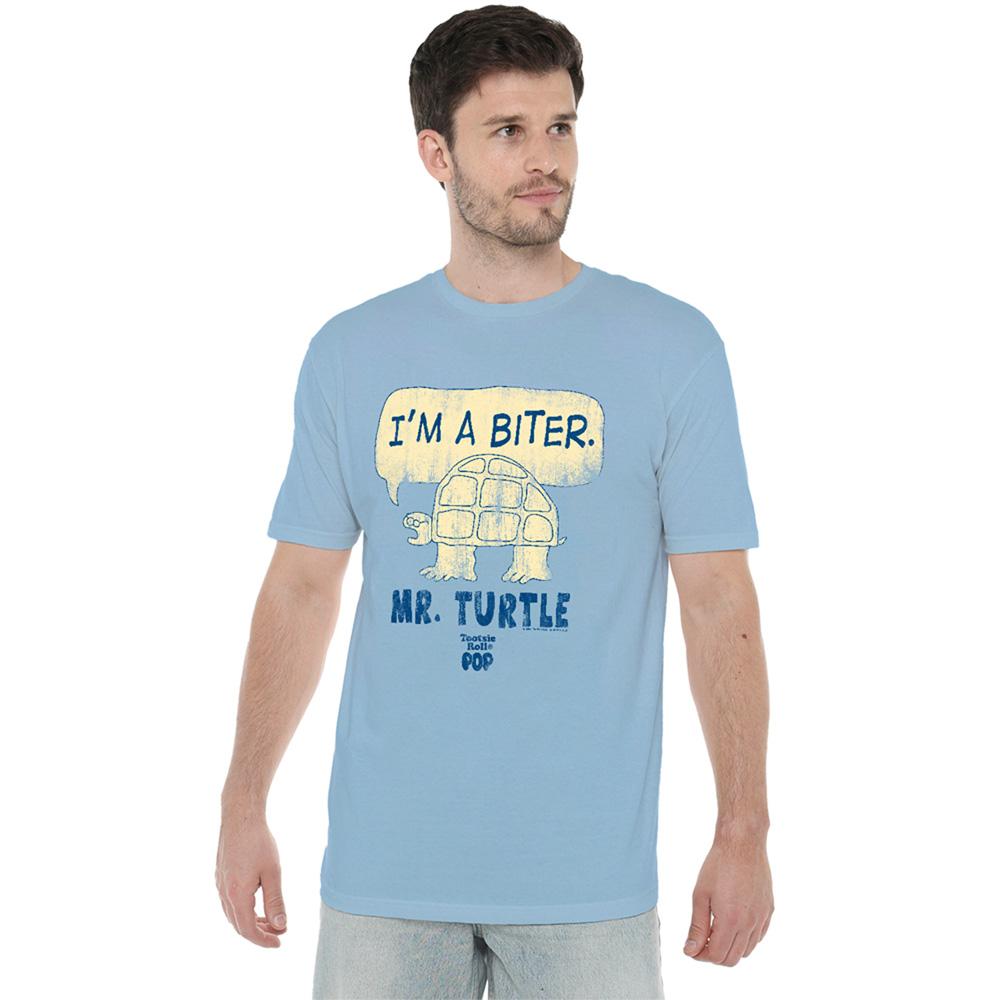 Light Blue - Back - Tootsie Roll Unisex Adult Im A Biter T-Shirt