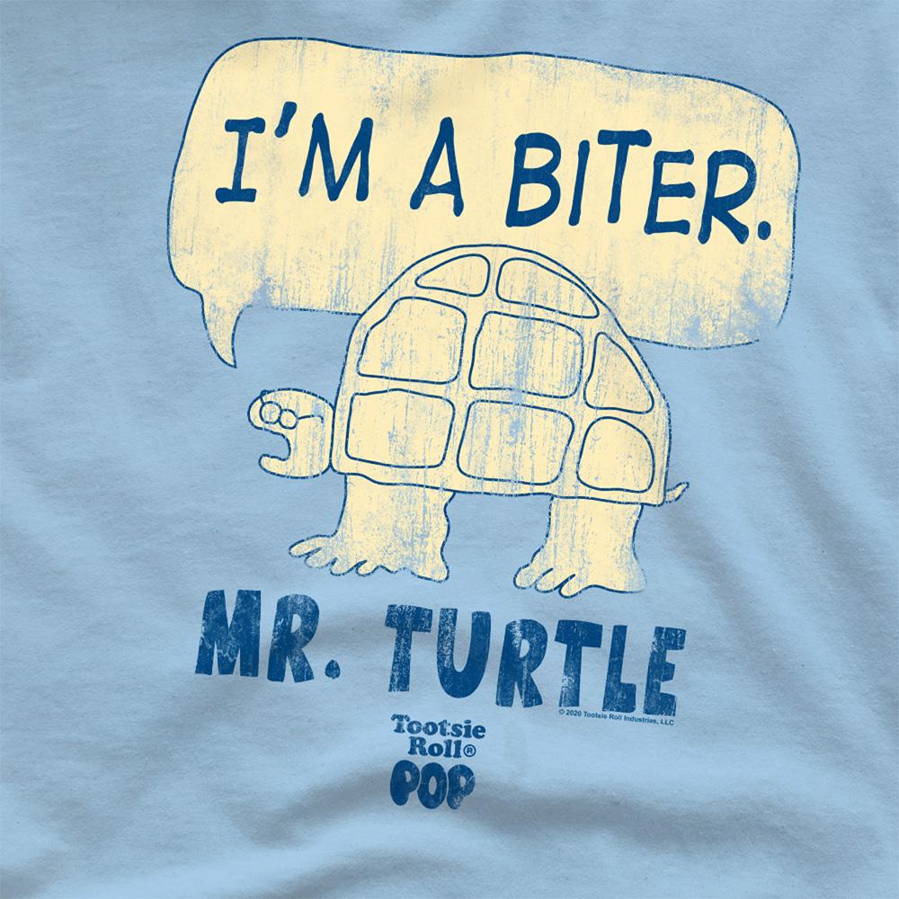 Light Blue - Side - Tootsie Roll Unisex Adult Im A Biter T-Shirt